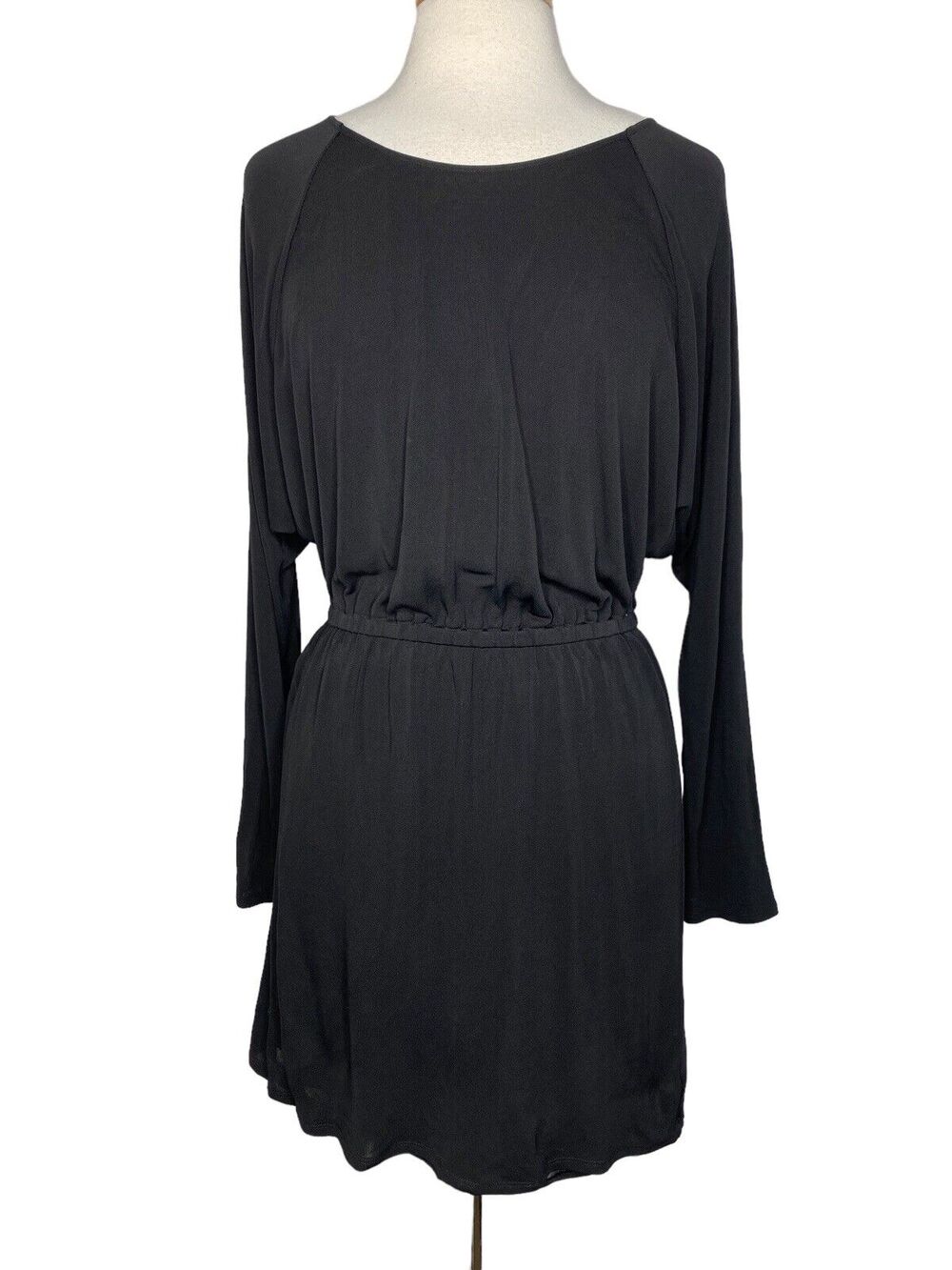 TWELFTH STREET CYNTHIA VINCENT Wednesday Black Mini Dress Tunic Medium *READ*